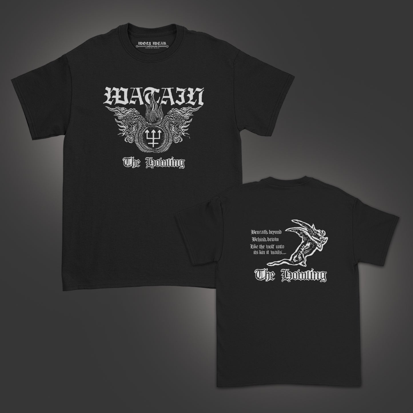 The Howling Trident Crest T-Shirt (Black)