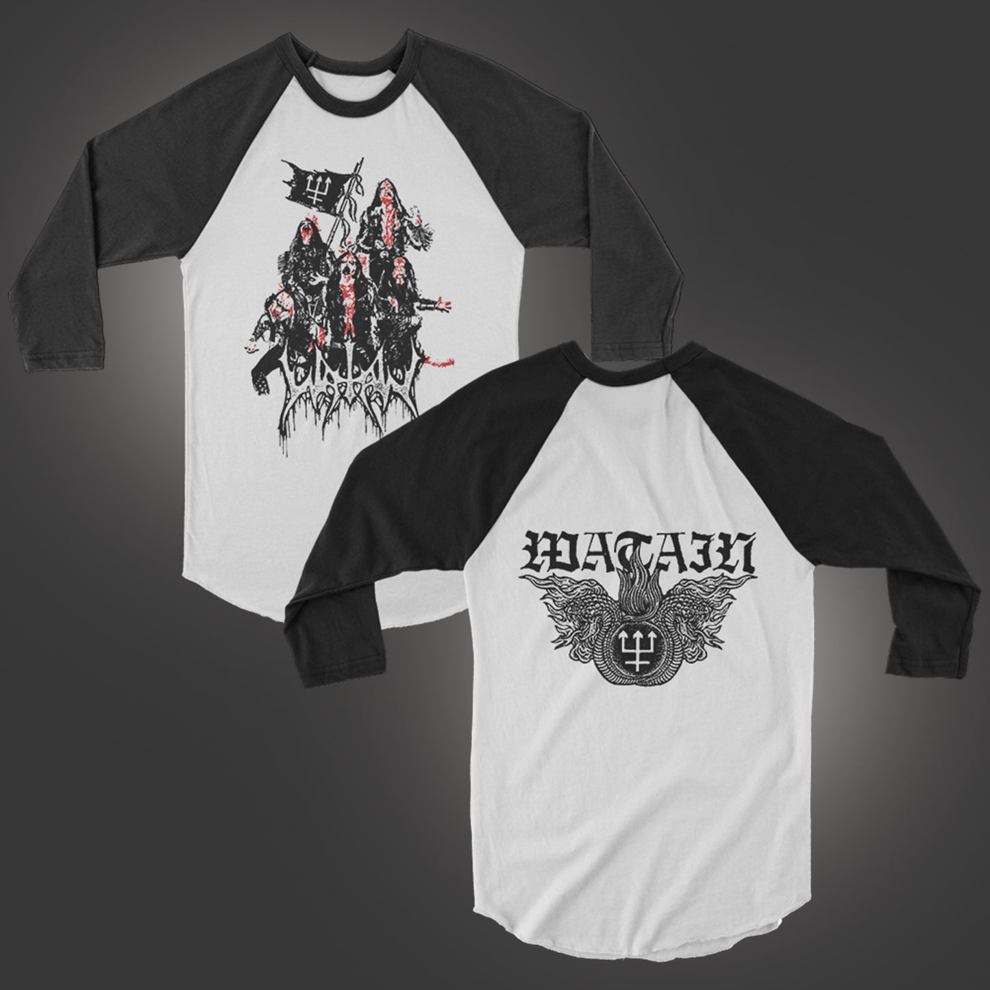 Under The Sign Raglan (White/Black)