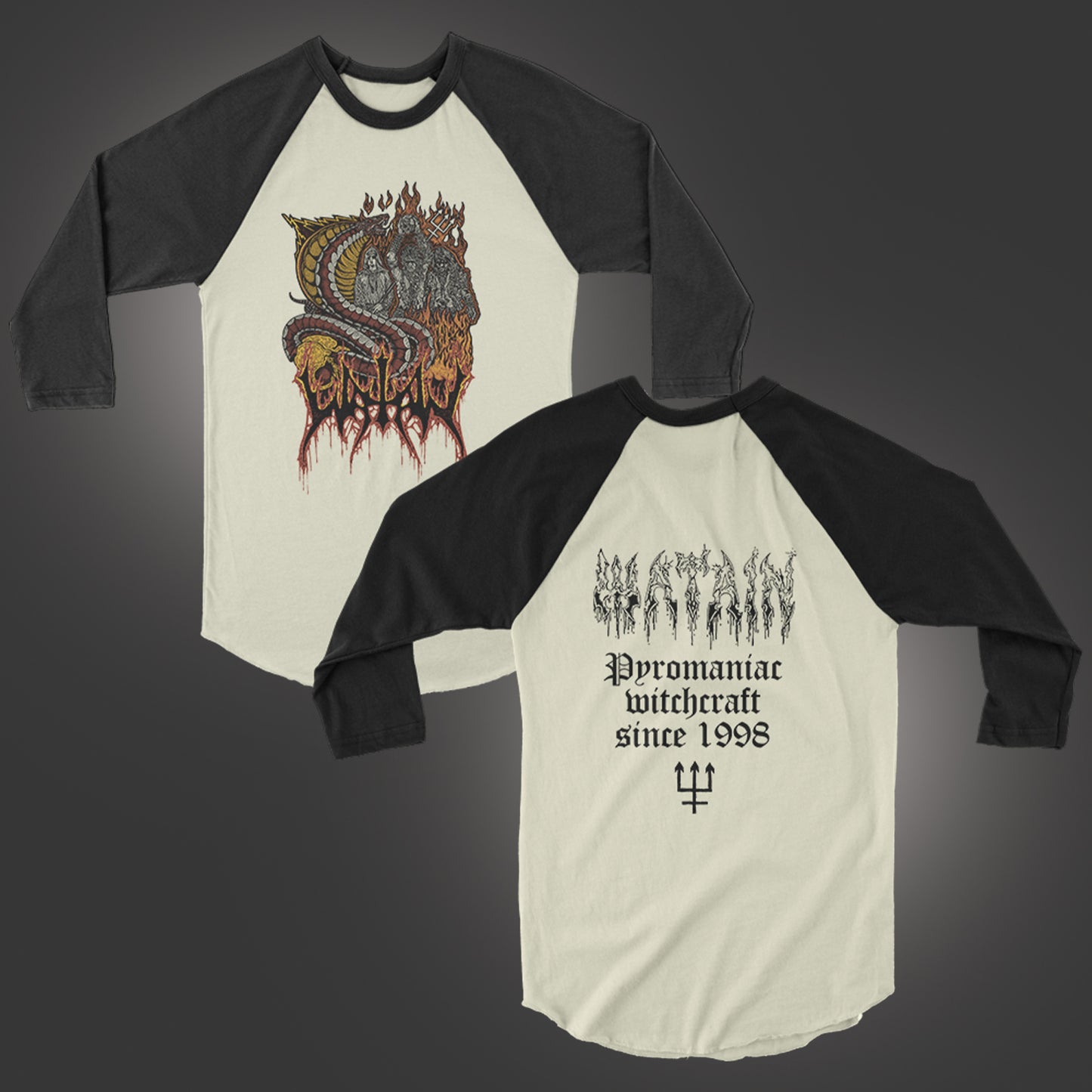 Pyromaniac Witchcraft Raglan (Natural/Black)