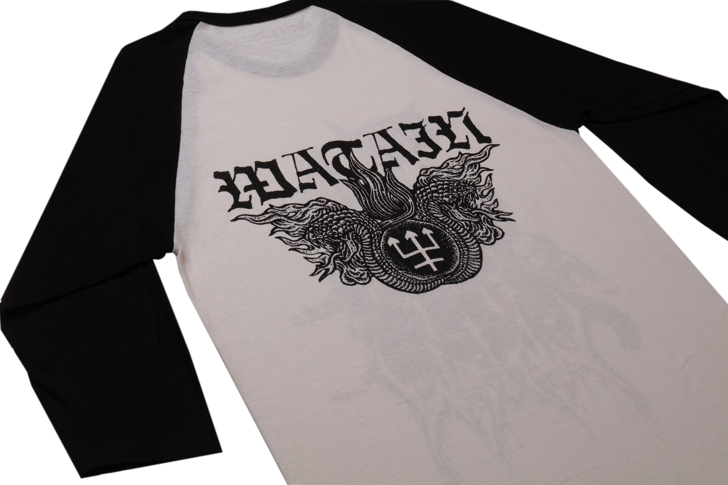 Under The Sign Raglan (White/Black)