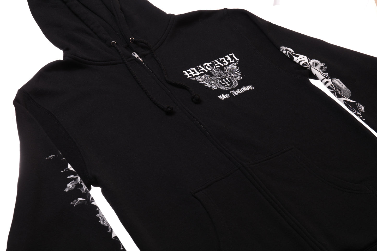 The Howling Trident Crest Zip Up Hoodie (Black)